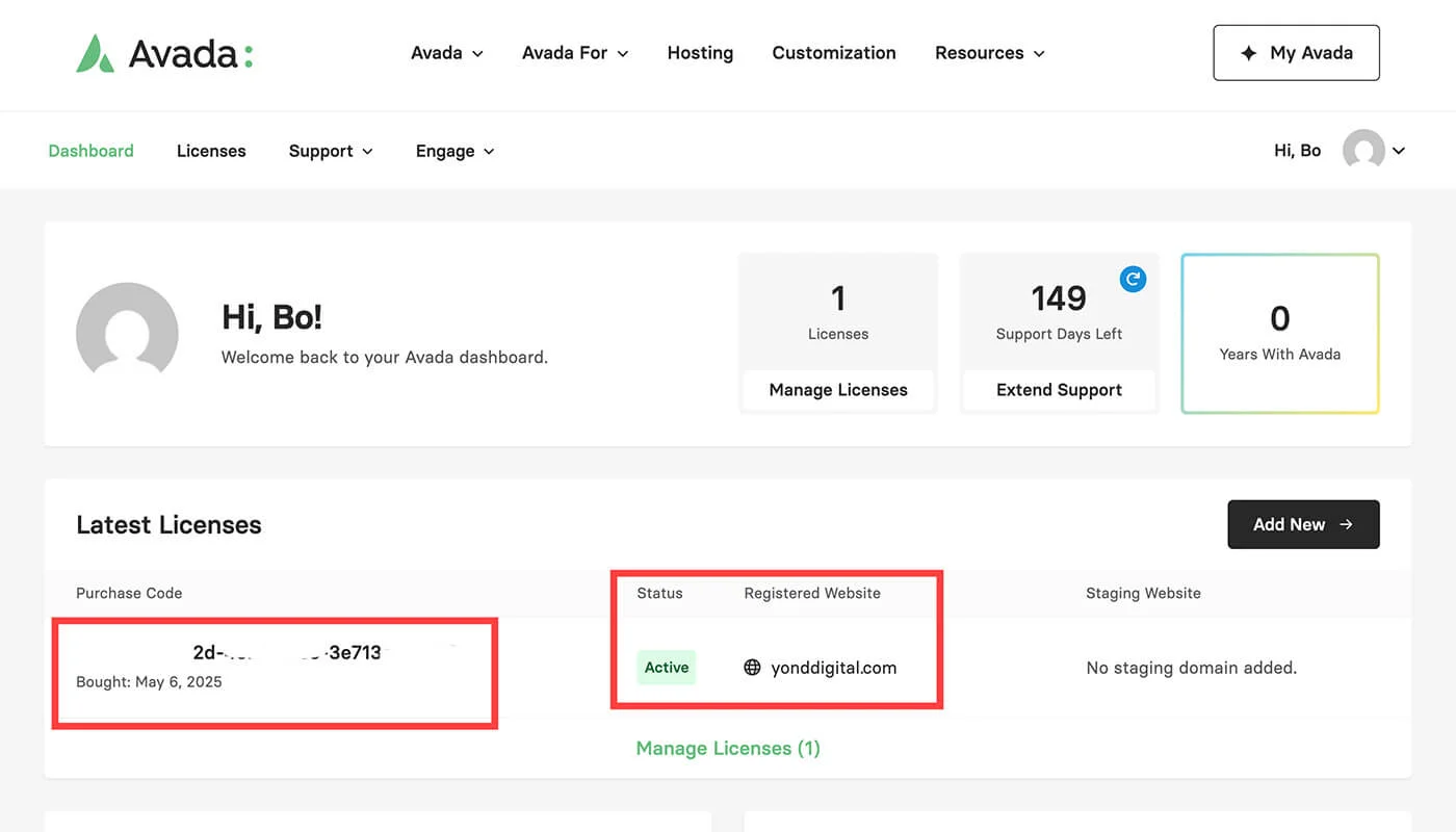 Avada 主题解绑流程三