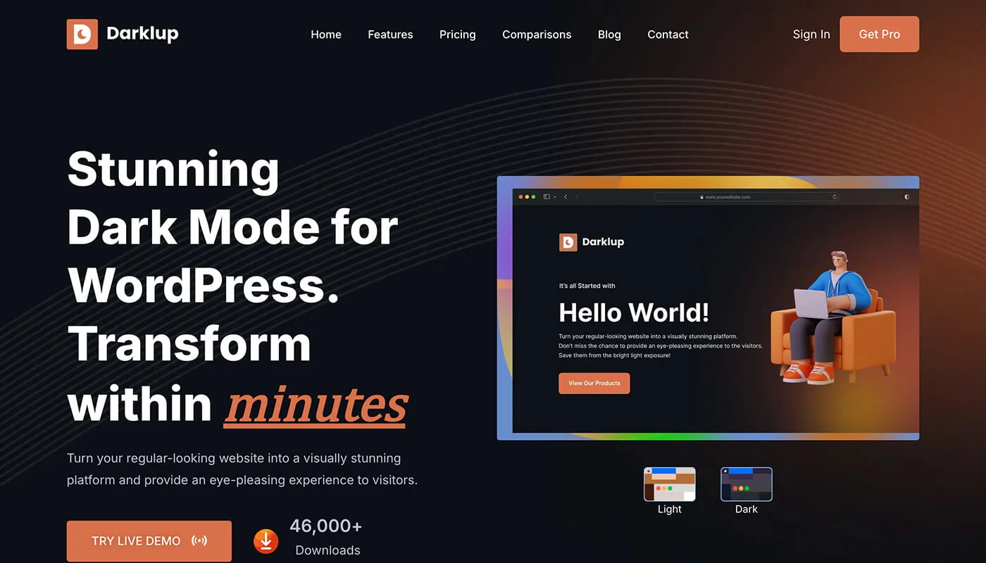 Darklup 夜间模式插件