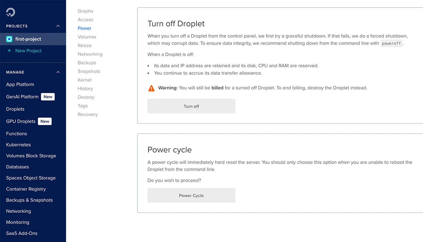DigitalOcean 主机管理教程流程四