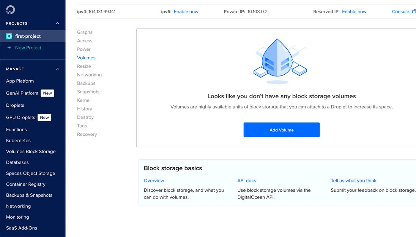 DigitalOcean 主机管理教程流程五