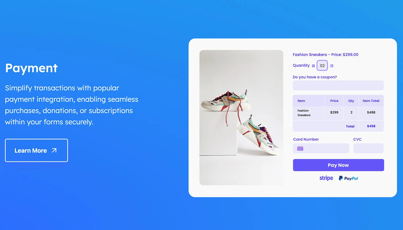 在线支付表单提交