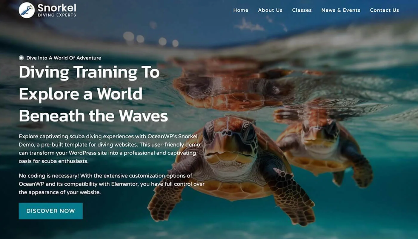 OceanWP 付费主题模版四