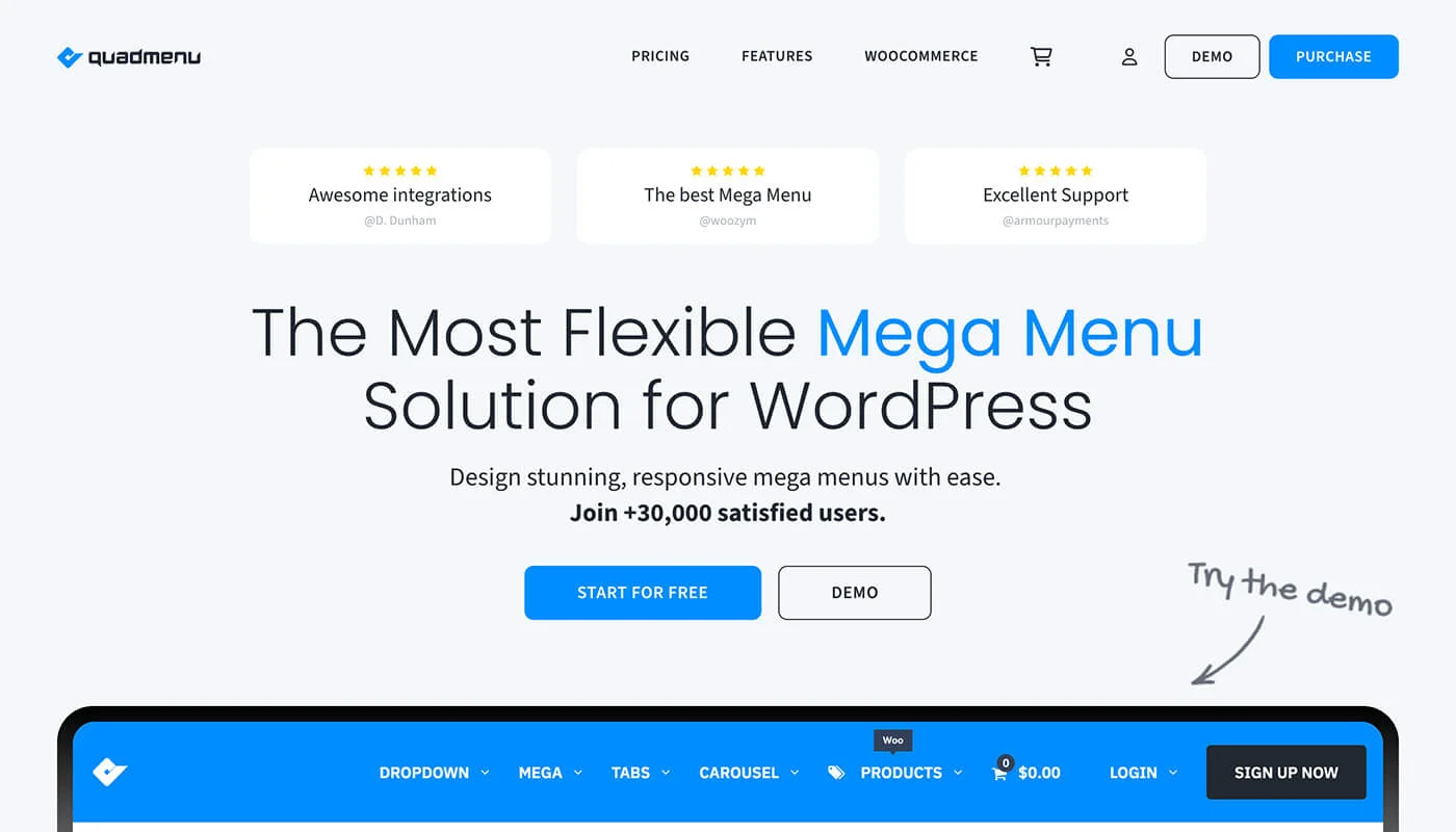 quadmenu 超级菜单