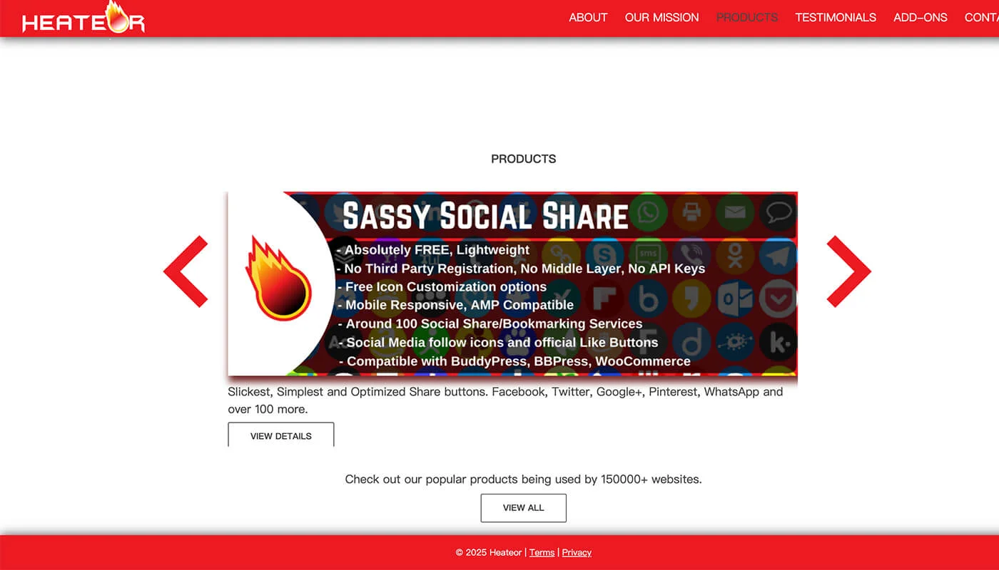Sassy Social Share 社交媒体插件