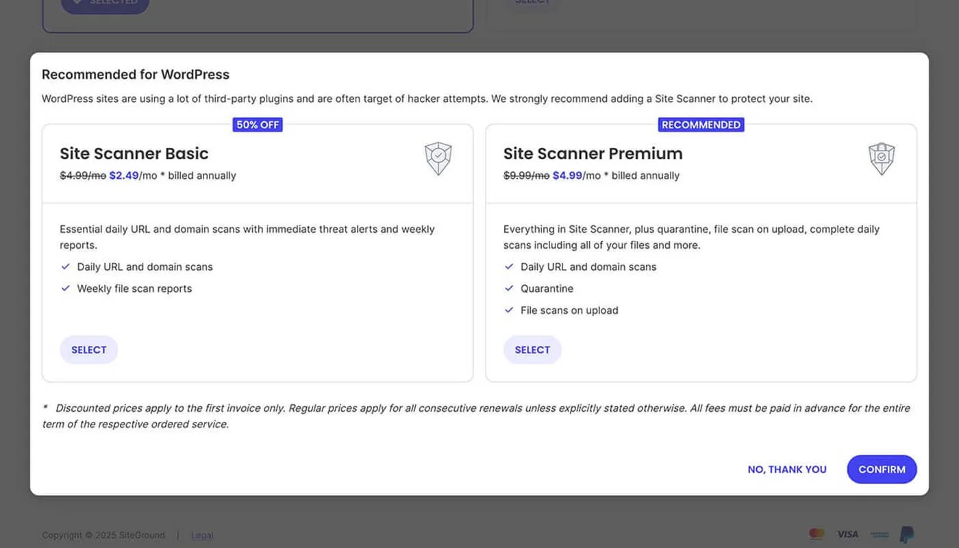 SiteGround 主机设置流程四