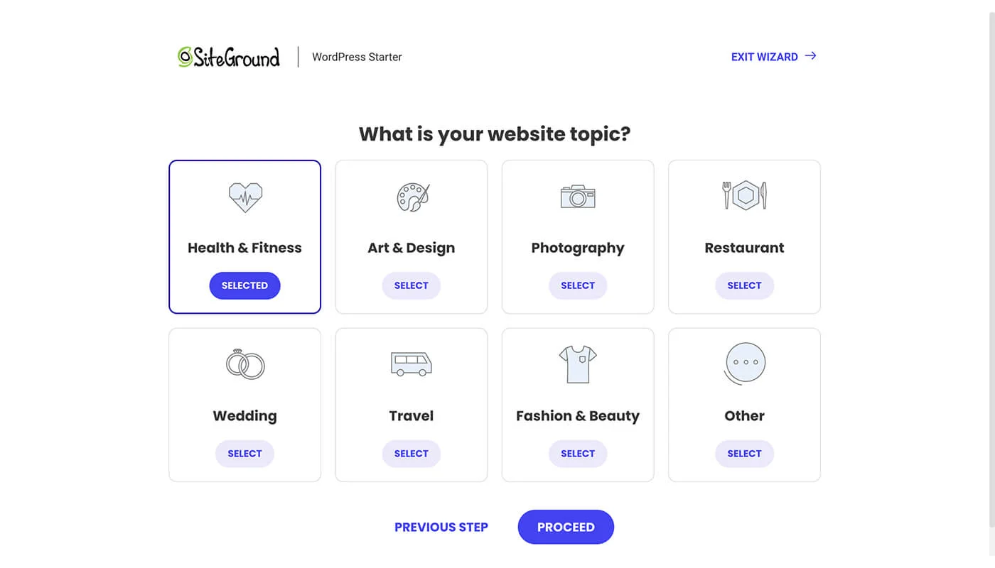 SiteGround 新建 WordPress 流程二