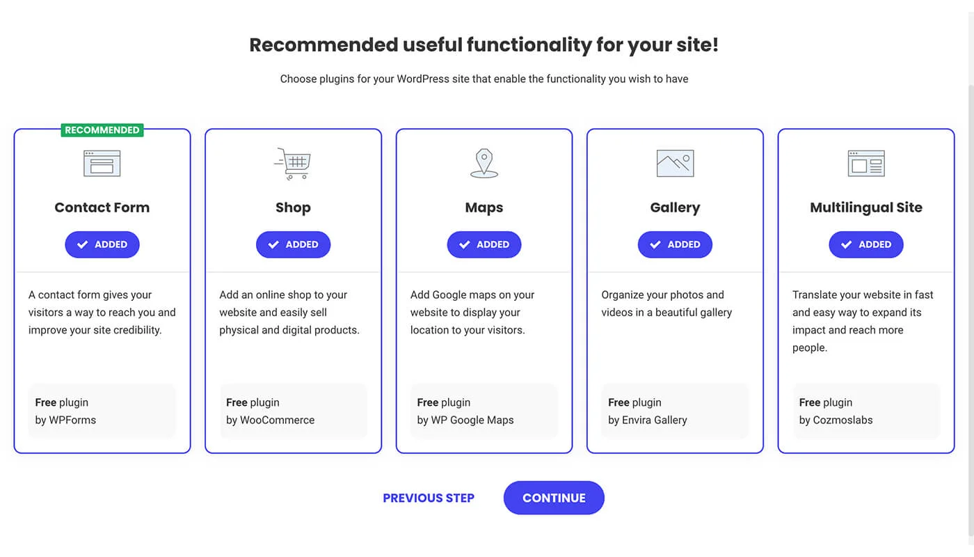 SiteGround 新建 WordPress 流程四