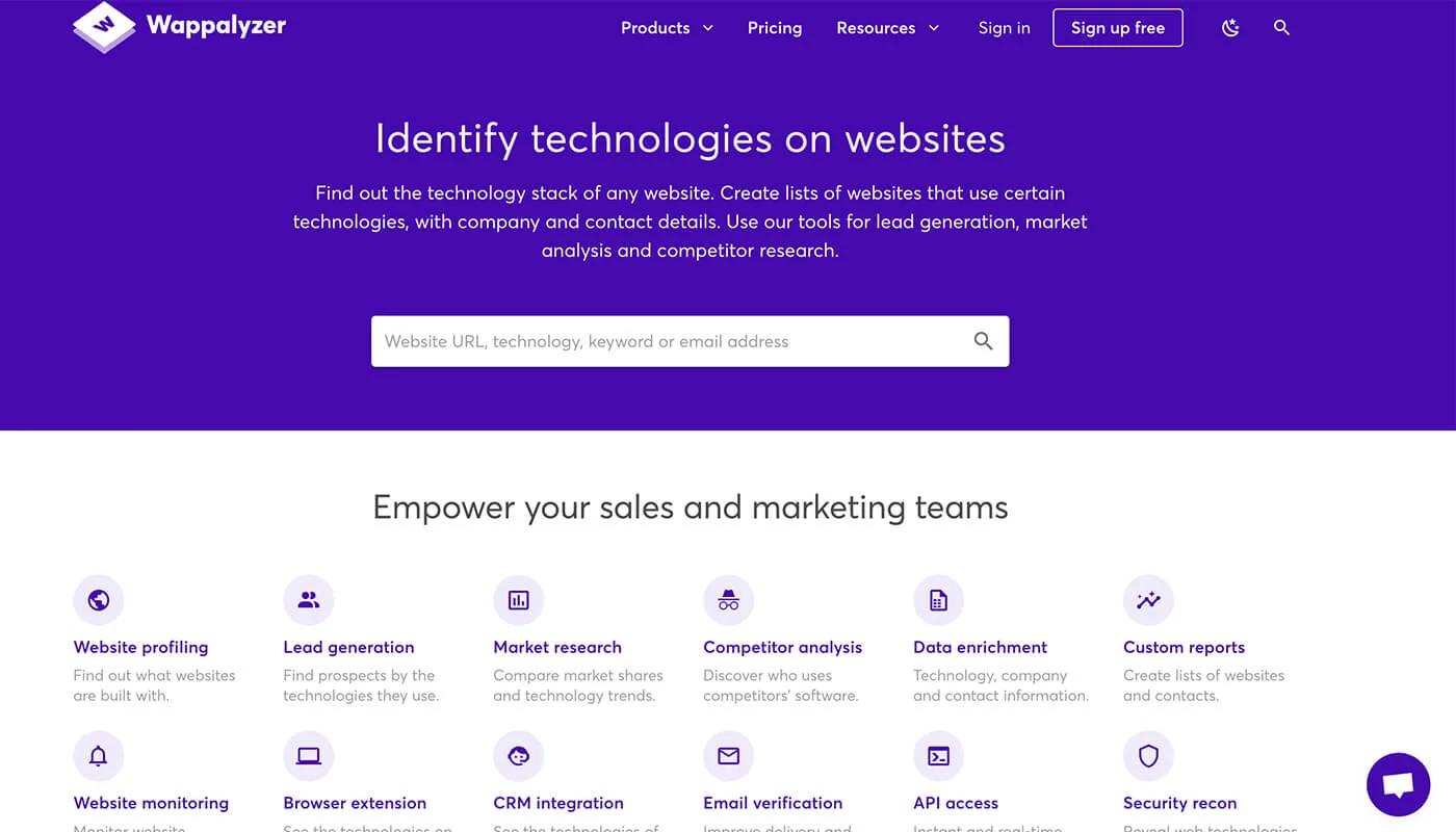 wappalyzer 检测网站