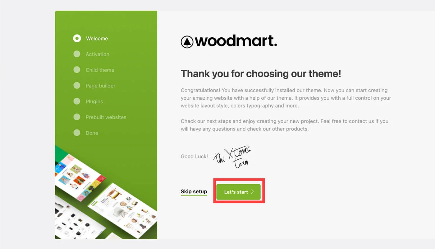 WoodMart 主题安装二