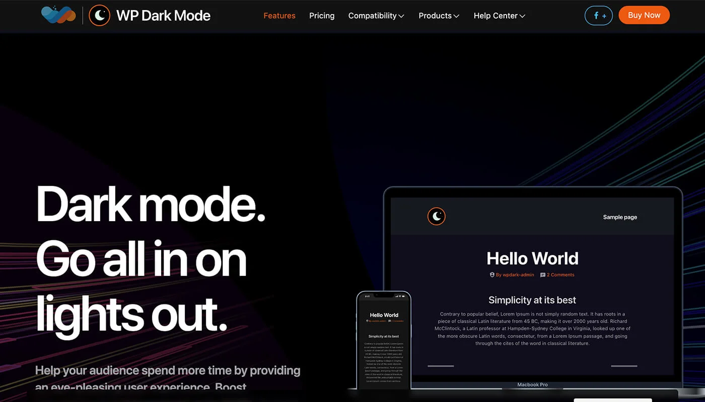 WP Dark Mode 夜间模式插件