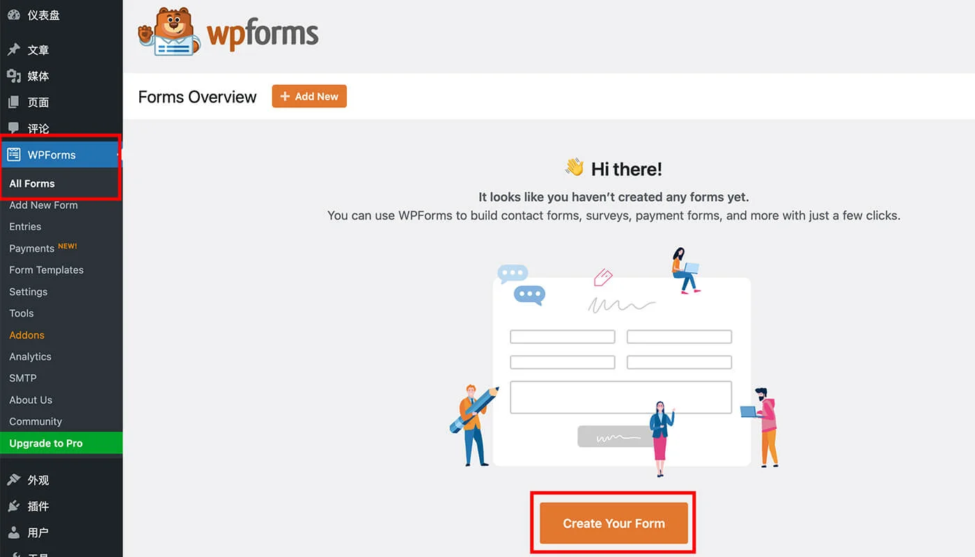WPForms 安装流程二