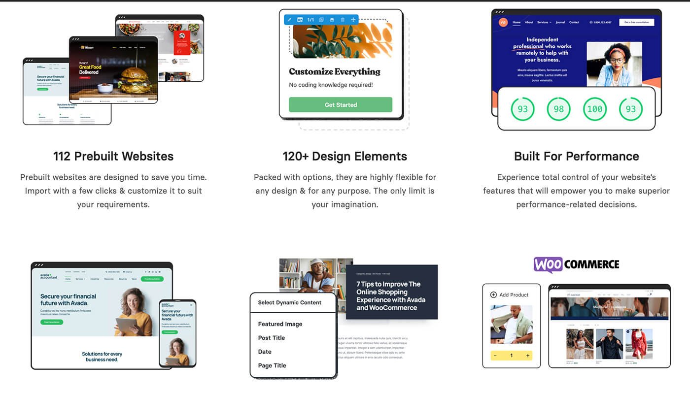 Avada 主题模版和功能模块