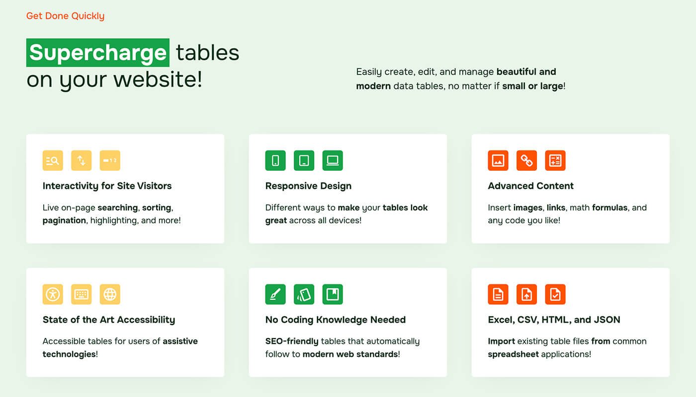 TablePress 插件介绍